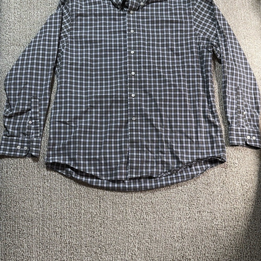 Jos. A. Bank Executive Collection Men's L Button Front Plaid Shirt